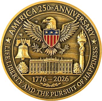 America 250th Independence Anniversary Commemorative Coin