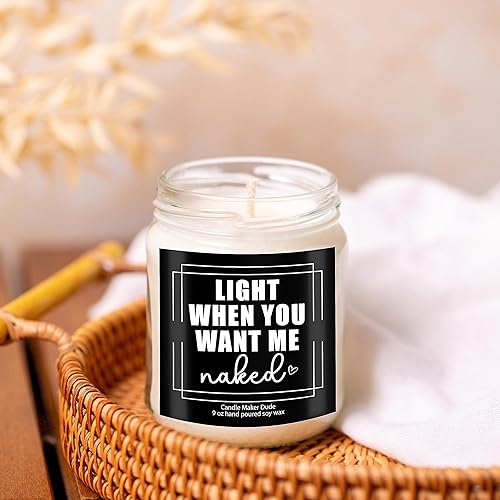 Miniatura 4 de Candle Maker Dude Relationship Candles and Gifts (Light When You Want Me Naked Candle, Anniversay Gift Idea For Wife or Husband, Girlfriend or