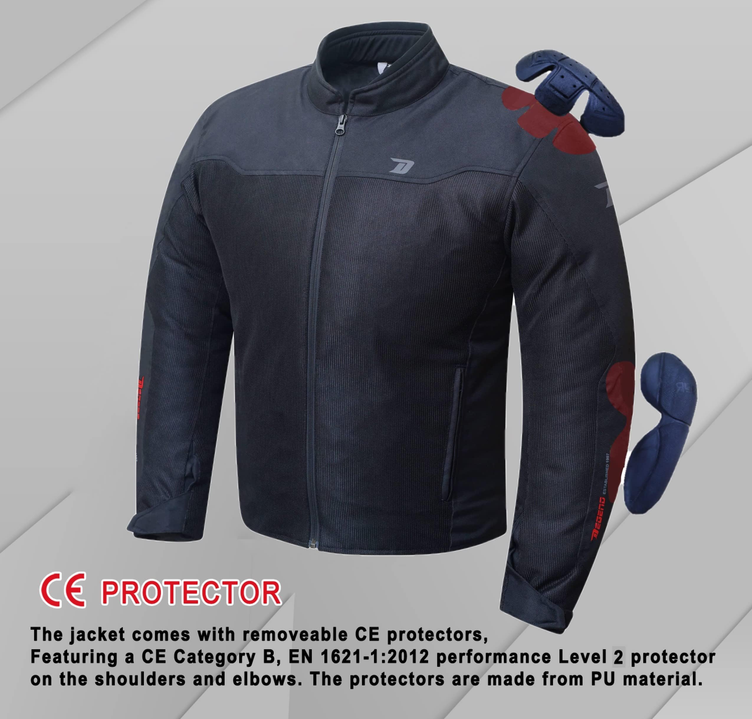 SMART MAN | Chaqueta Moto Hombre Resistente al Calor de Verano con Protectores Desmontables | Homologada
