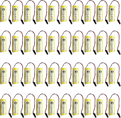 *(40-Pack) 1770-XYC Batería de litio 3V 1800mAh Reemplazo para 1770-XYCA 1770-XYB 1756-BA1, para Allen Bradley 1770-XYC