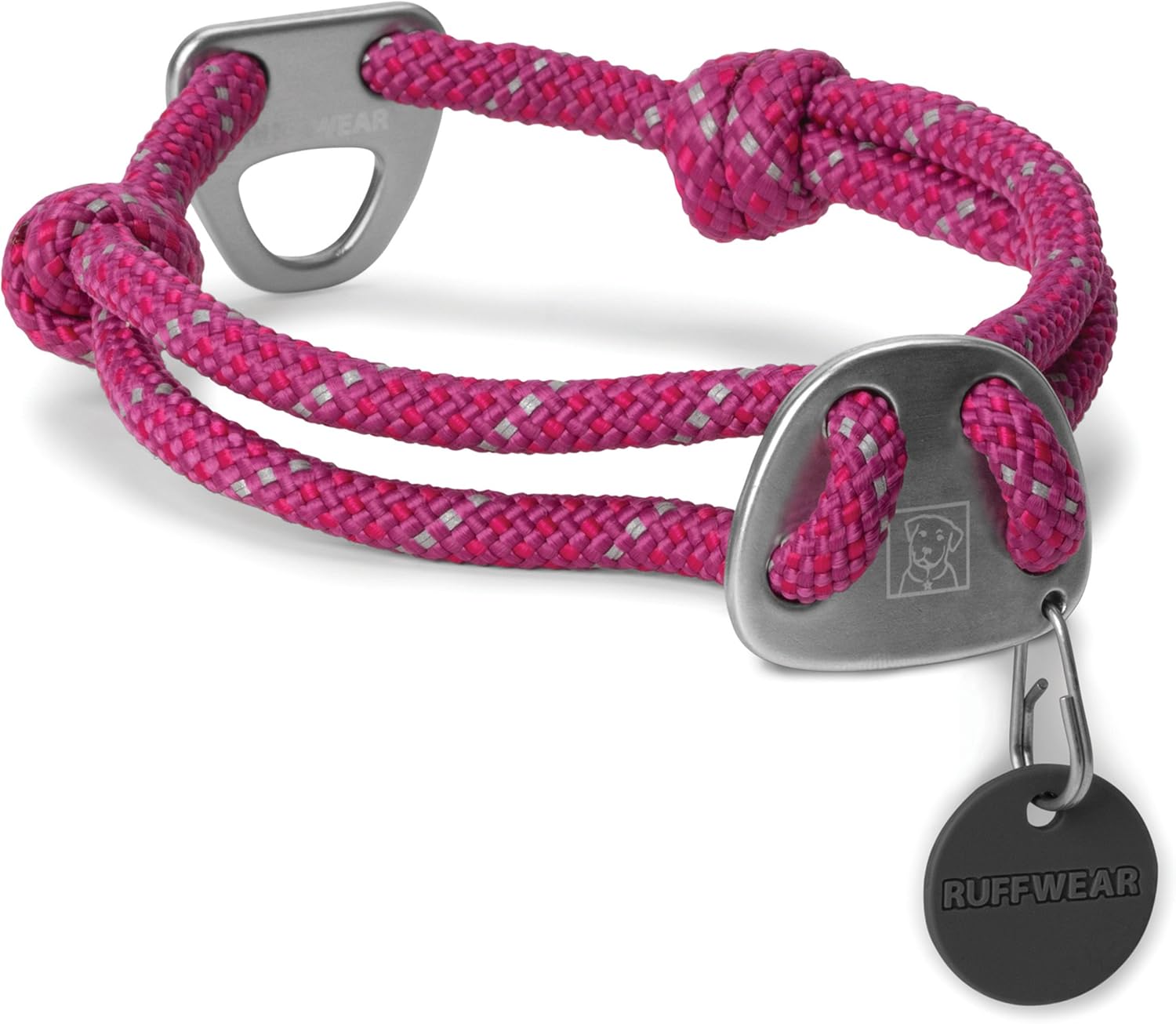 RUFFWEAR - Knot-a-Collar Rope Dog Collar, Purple Dusk, Large