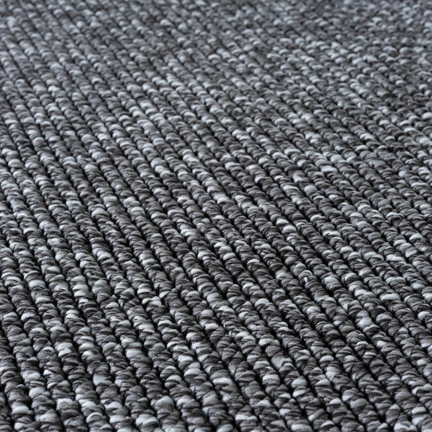 LUXE WEAVERS Solid Machine Woven Smoke 2x3 Area Rug, Indoor Stain-Resistant Carpet