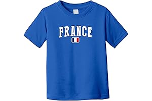 France Toddler Soccer T-Shirt: National Team Jersey for Boys and Girls