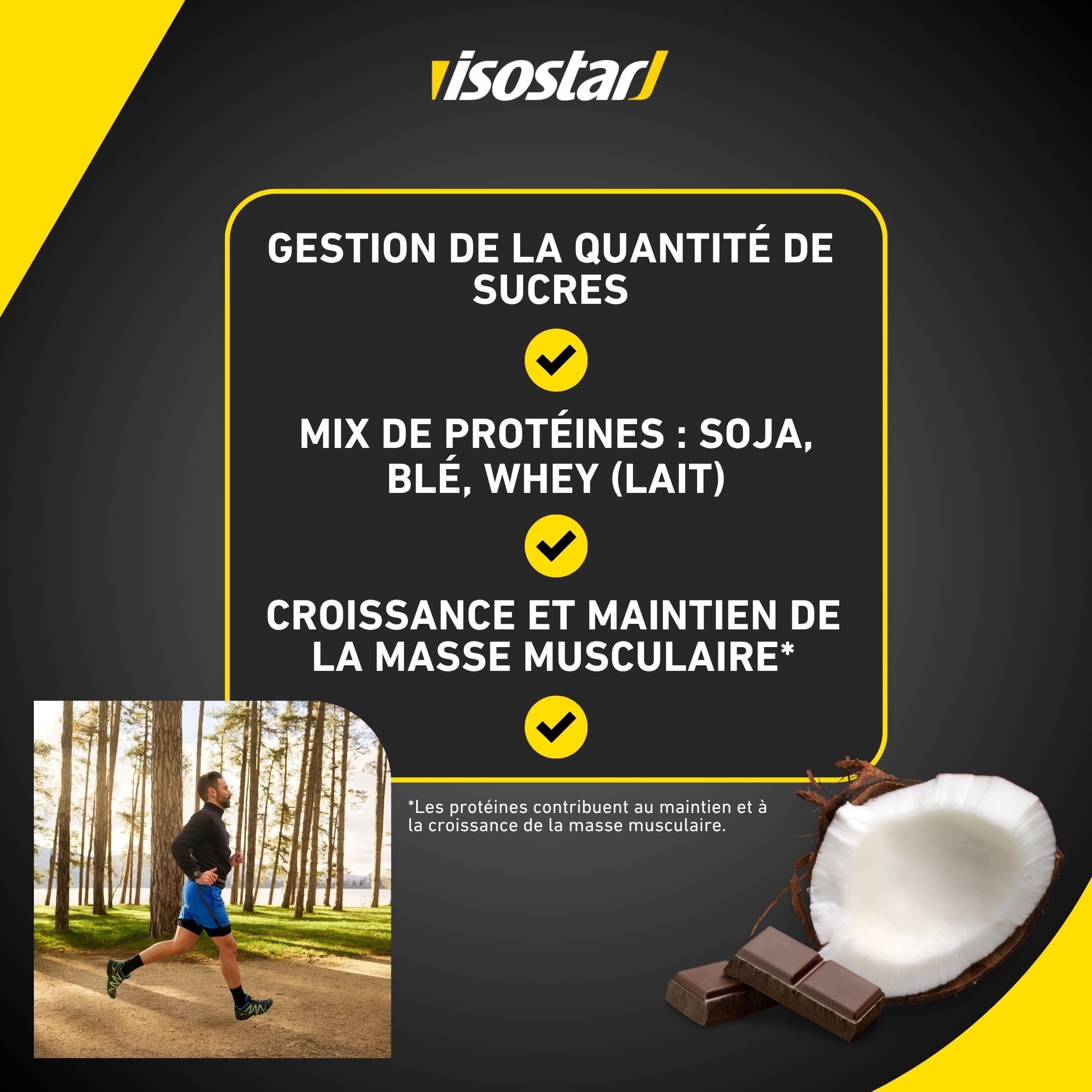 ISOSTAR – Barres High Protein 30 Coconut – Barres Protéinées Sport avec Glucides – Énergie & Récupération – Snack Fitness, Cross Training & Musculation – 16 barres (16 x 55 g)