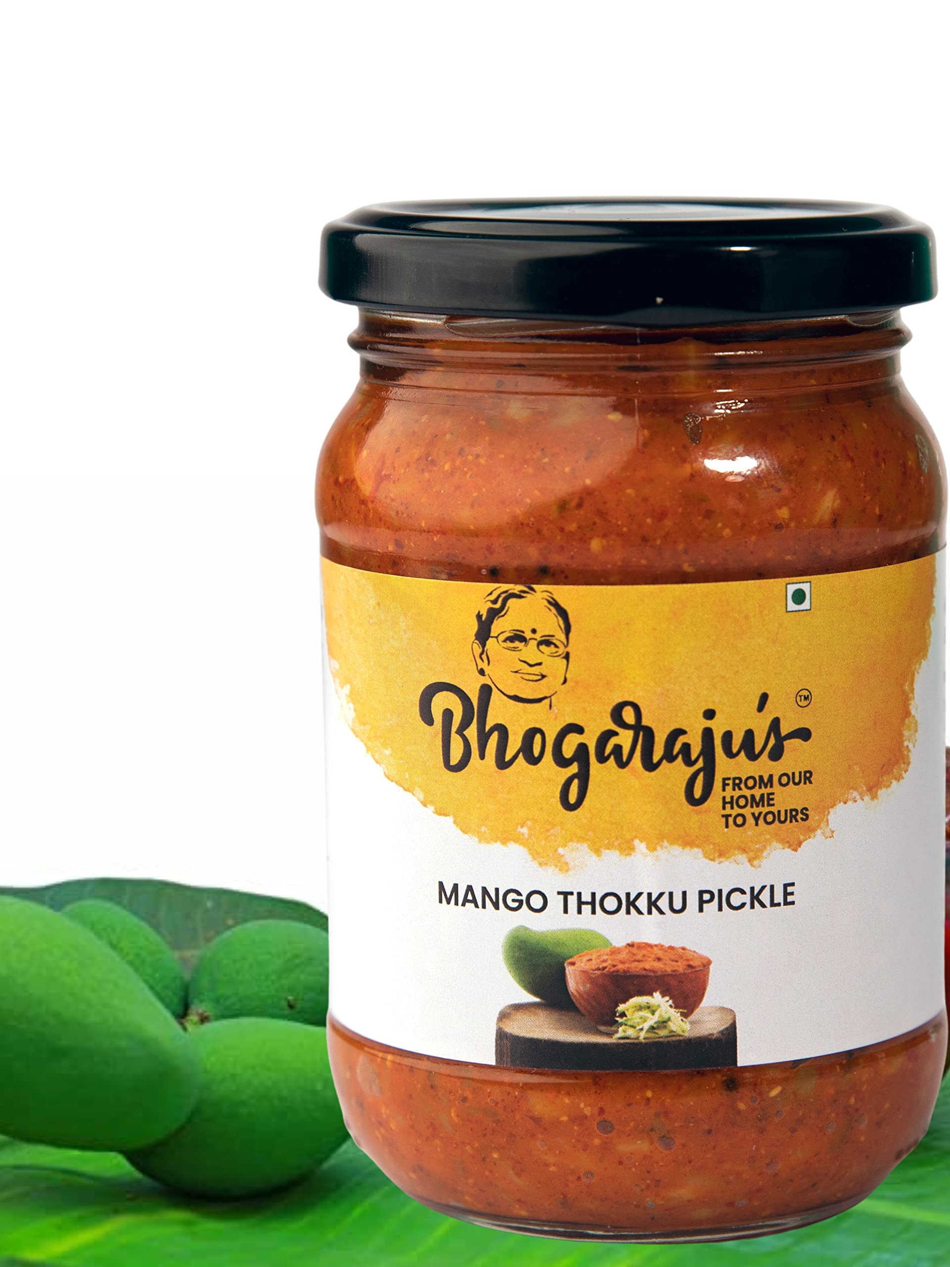 Chokhi Dhani Bhogarajus Andra Style Mango Thokku Pickle + Lime Pickle 300G Each(Pack Of 2)Mango,Lime Pickle(2 X 300 G) 3
