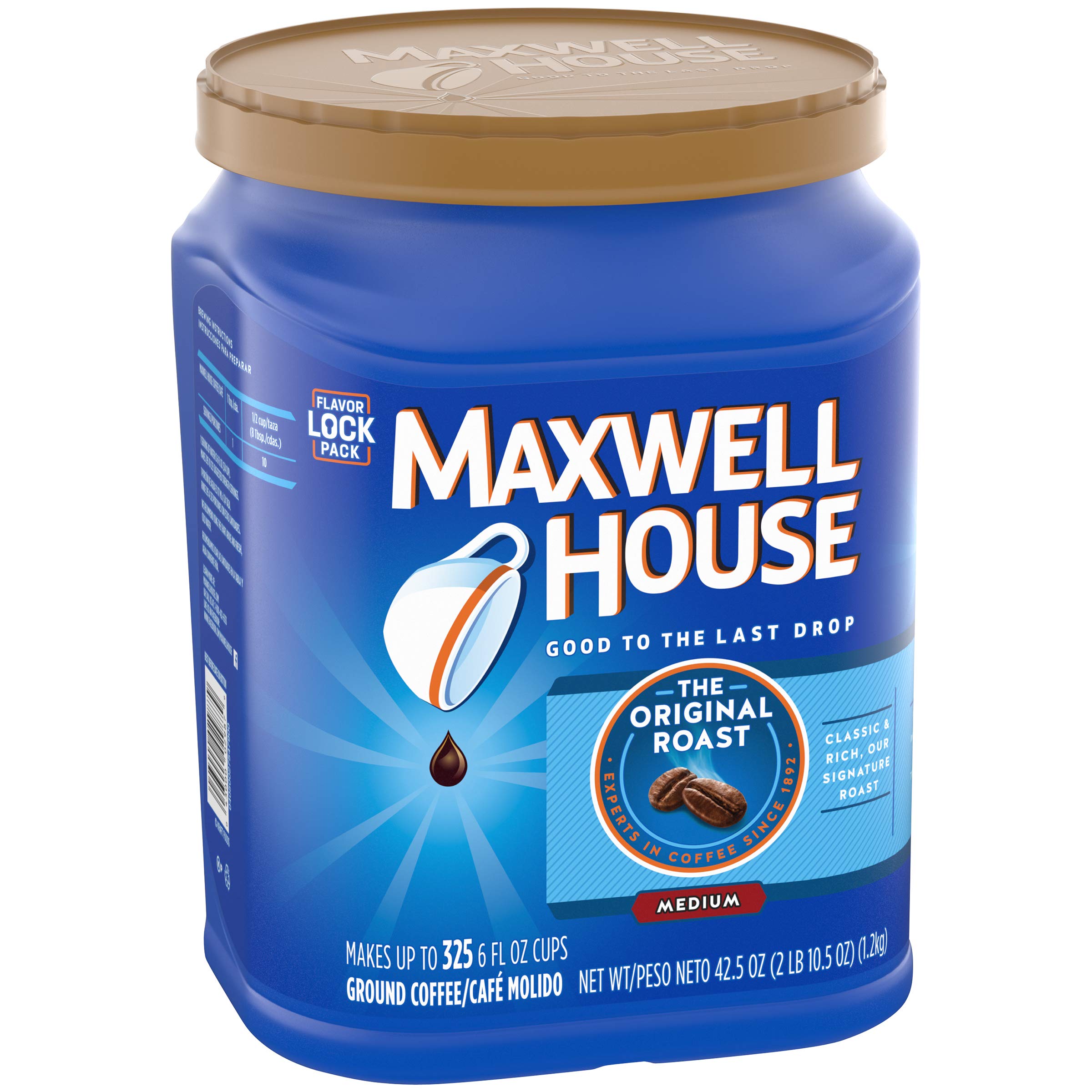 Maxwell House The Original Roast Ground Coffee, 42.5oz (Pack Of 4)