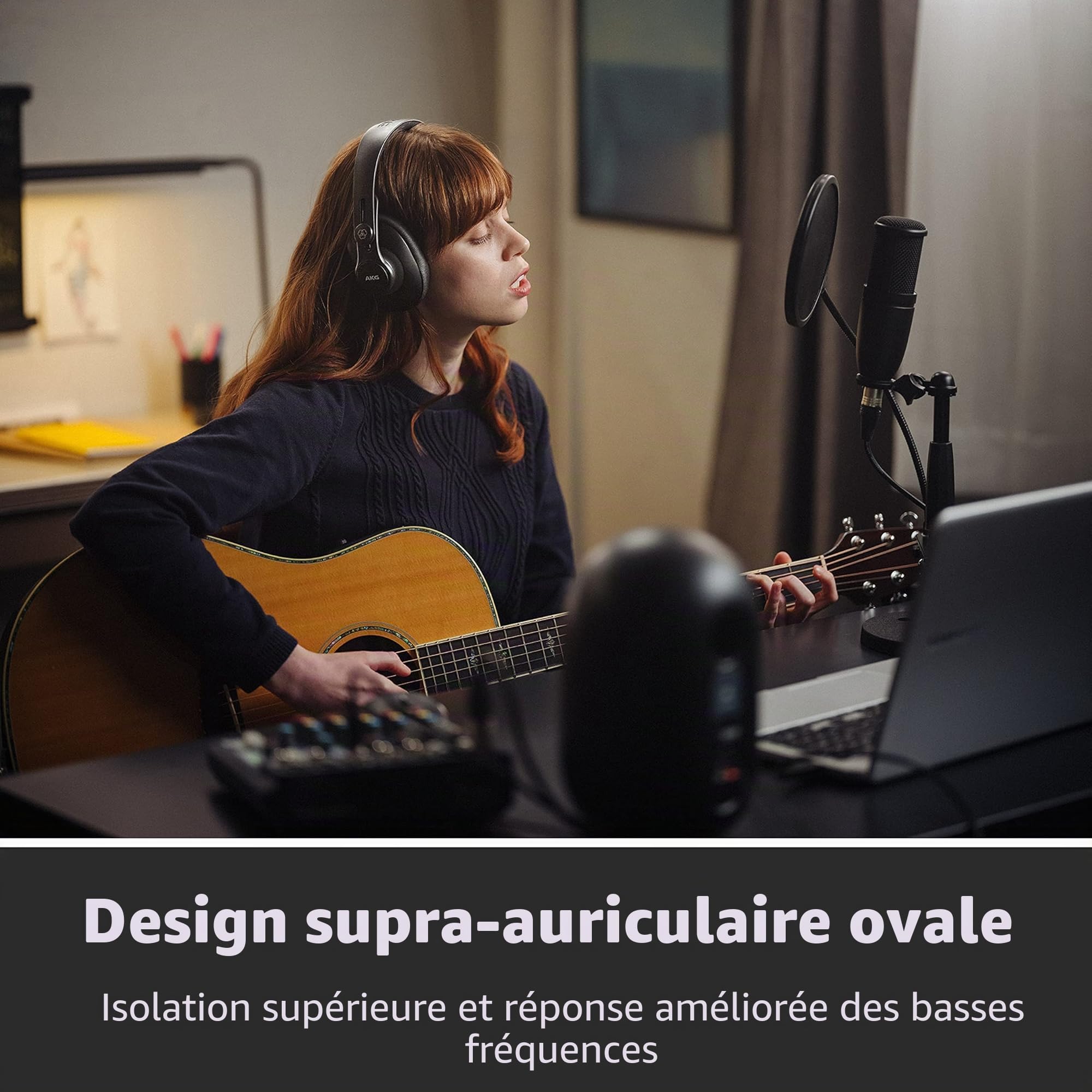 AKG K371 Casque de studio fermé circum-aural pliant