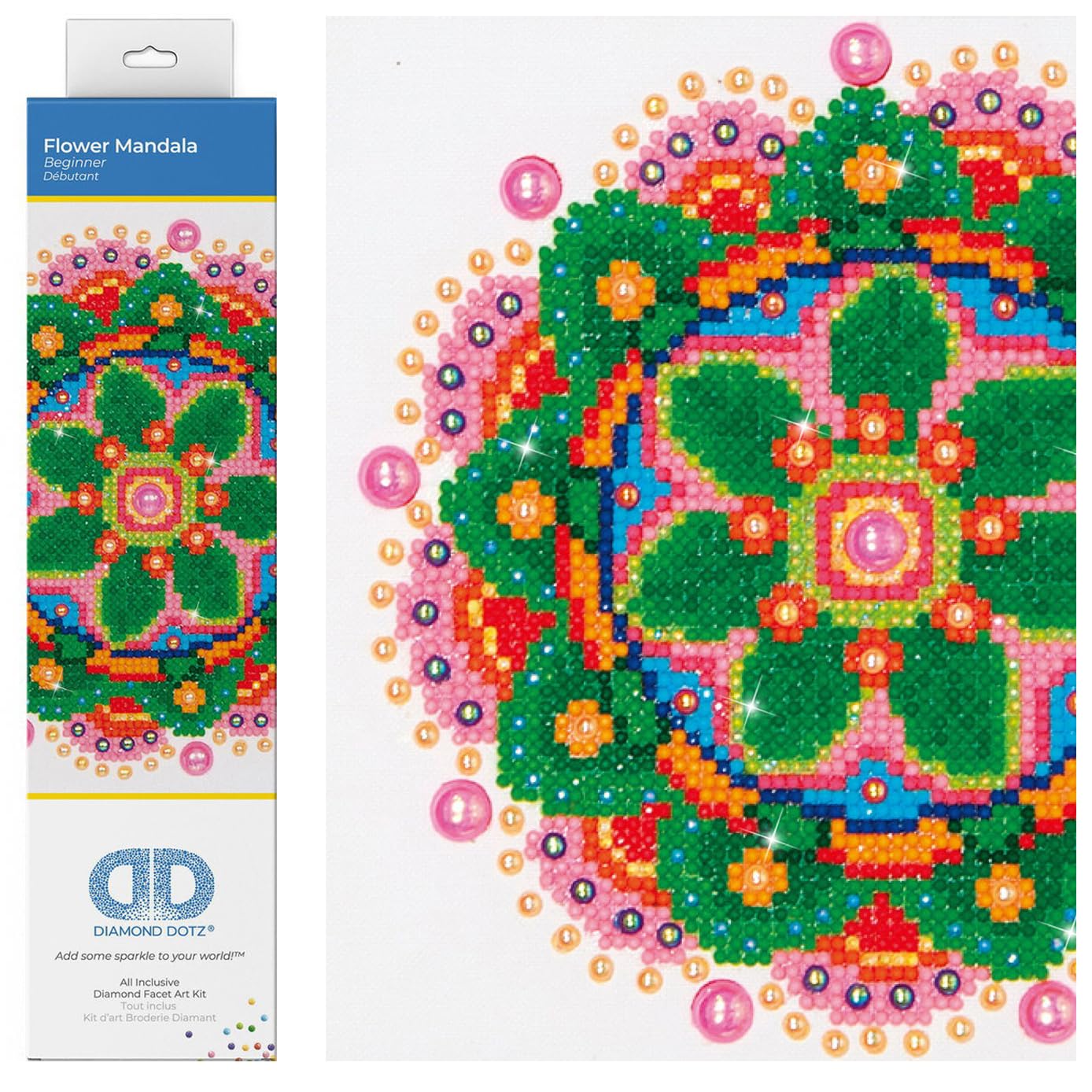 Amazon.com: DIAMOND DOTZ Flower Mandala Diamond Painting