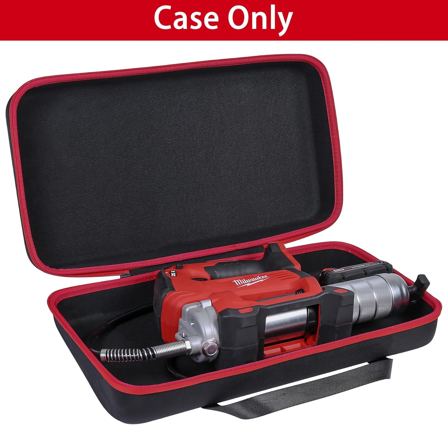 Khanka Hard Case Replacement for Milwaukee 2646-20 M18/2646-21ct M18-Spd Grease Gun,Case Only.