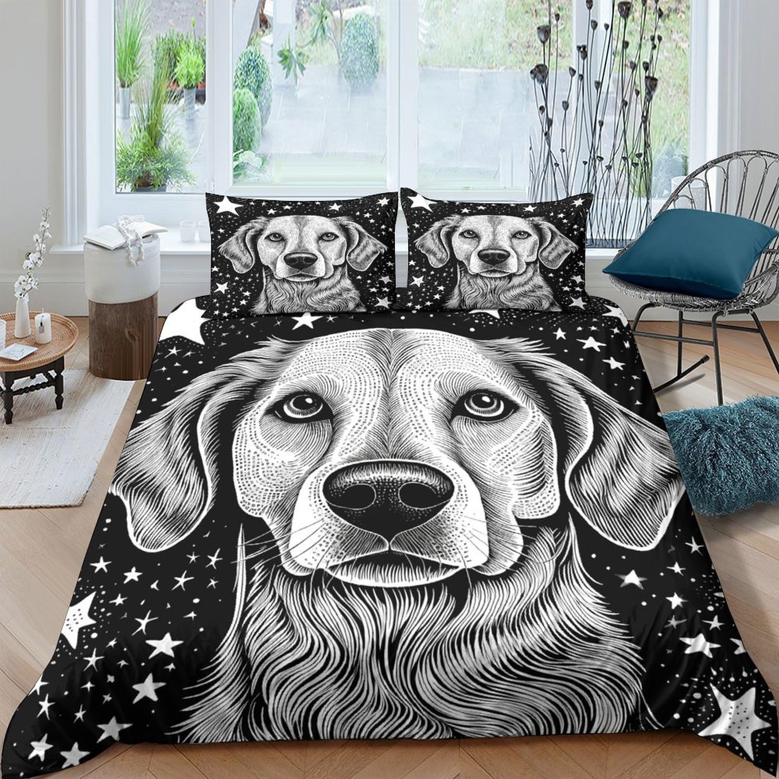 Linge de lit 3 pièces effet 3D confortable et haut de gamme pour lit de taille super king