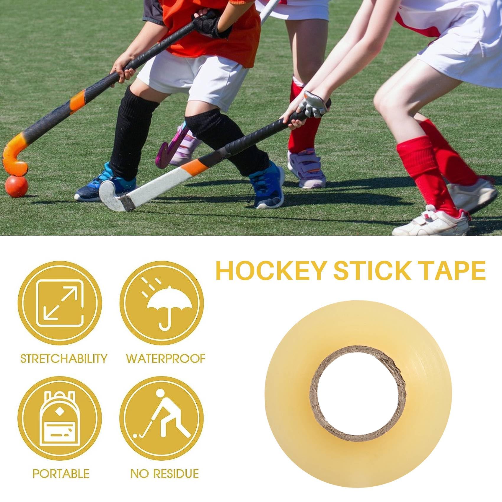 Bandes Adhésives De Hockey Torribaly - Lot De 6 Rouleaux Transparents 2,4cm X 28m - Pour Fixation Protège-tibias, Sports