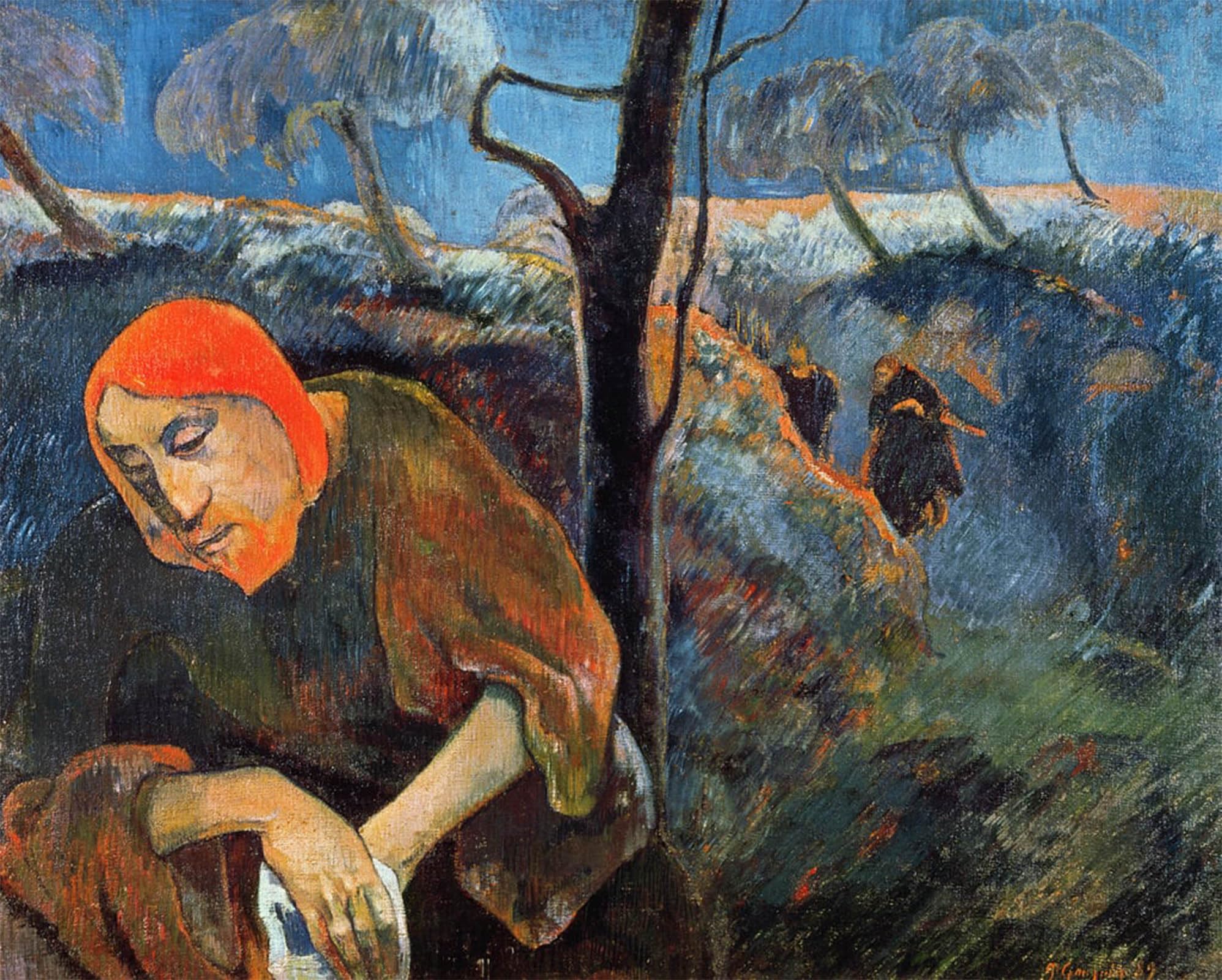 Posteriik No Frame Famous Animal Posters Vintage Picture The Agony In The Garden Of Olives By Paul Gauguin Modern Wall Decor For Home Decor 60X90cm