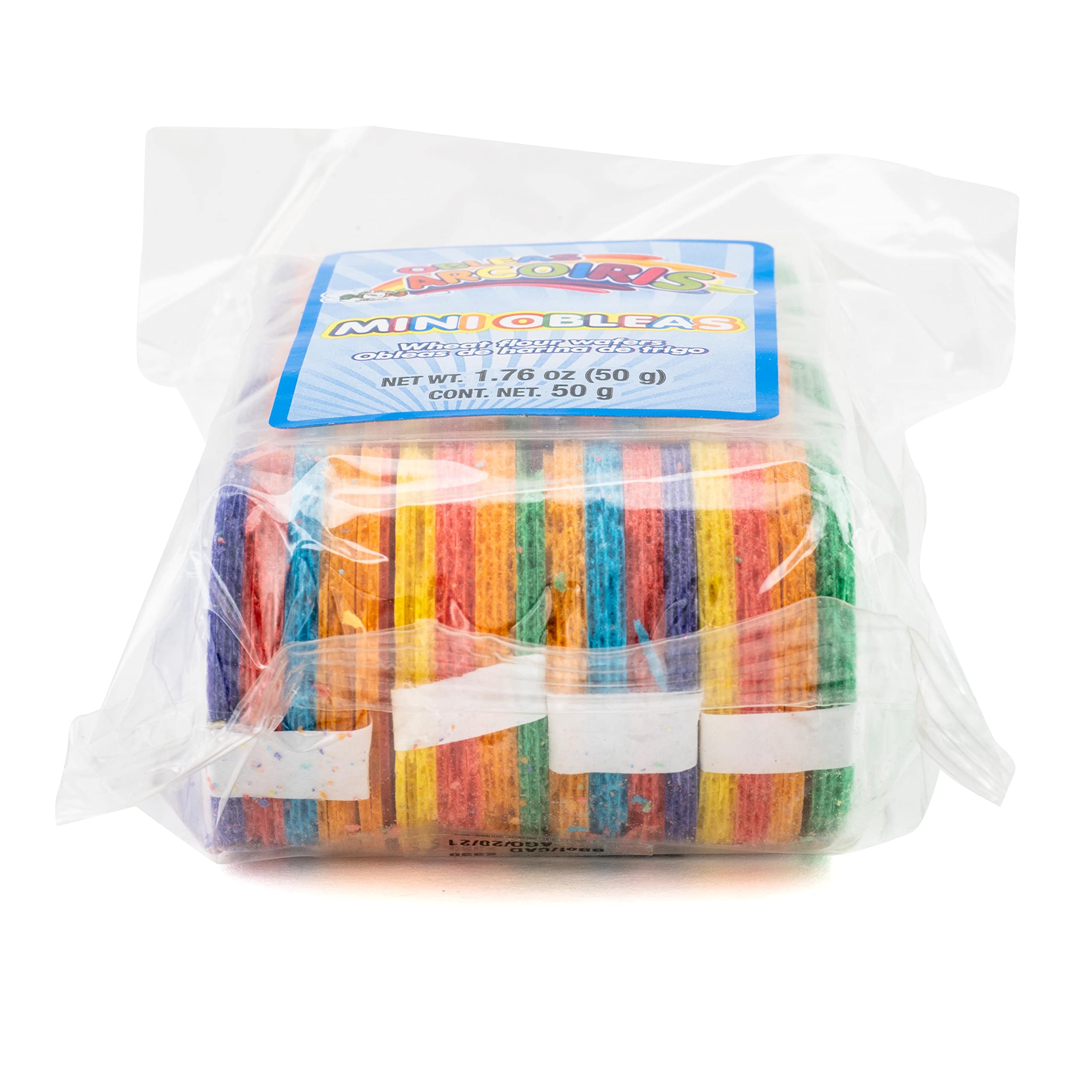 Rainbow Colored Obleas Mi Dulce Mexico Obleas Arcoiris Raspada ...