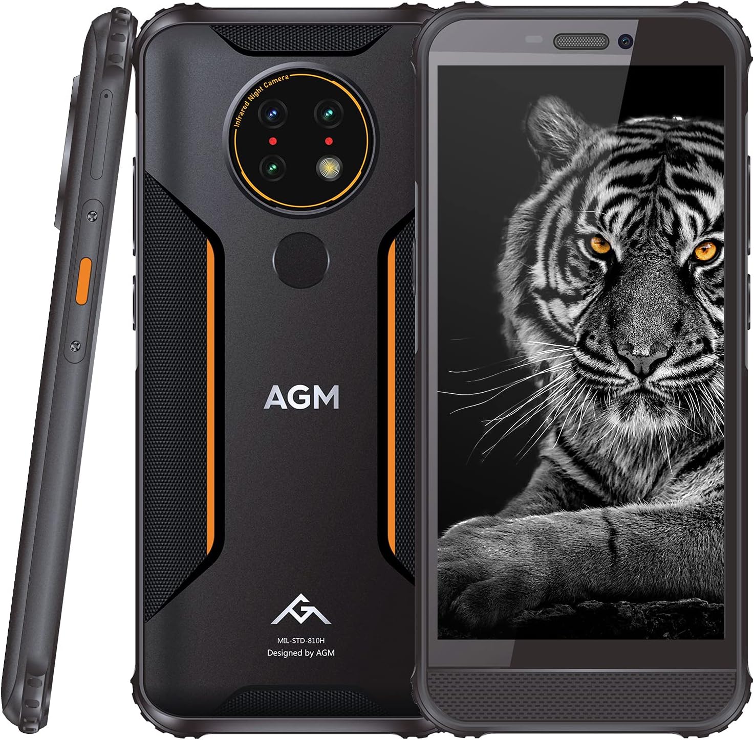 Up To 40% OFF AGM H3 Rugged Smartphone Unlocked, Android 11 Cell Phone 4G LTE, 13MP Infrared Night Quad Camera, IP68/IP69K Waterproof, 5.7 HD+ Screen, 4GB+64GB, 5400mAh Battery, 2W Loud Speaker/PTT/GPS/NFC Black Super Deal Product AGM H3 Rugged Smartphone Unlocked, Android 11 Cell Phone 4G LTE, 13MP Infrared Night Quad Camera, IP68/IP69K Waterproof, 5.7 HD+ Screen, 4GB+64GB, 5400mAh Battery, 2W Loud Speaker/PTT/GPS/NFC Black