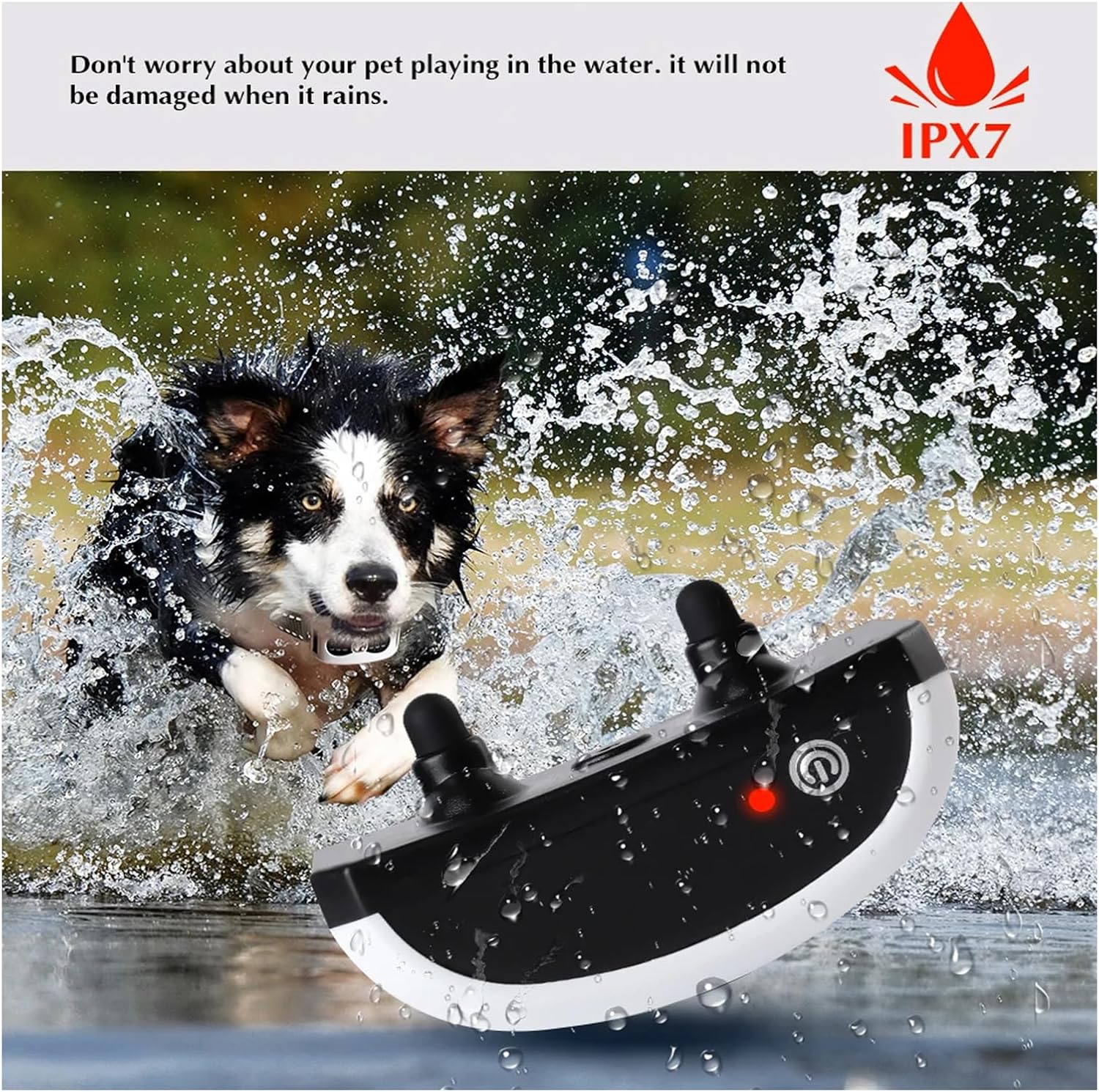 Wireless Dog Fence & Electric Dog Training 2 in 1, Dog Boundary Containment System with Remote, Tone/Static Correction, Waterproof Rechargeable Collar Receiver, Harmless for All Dogs,for3dogs