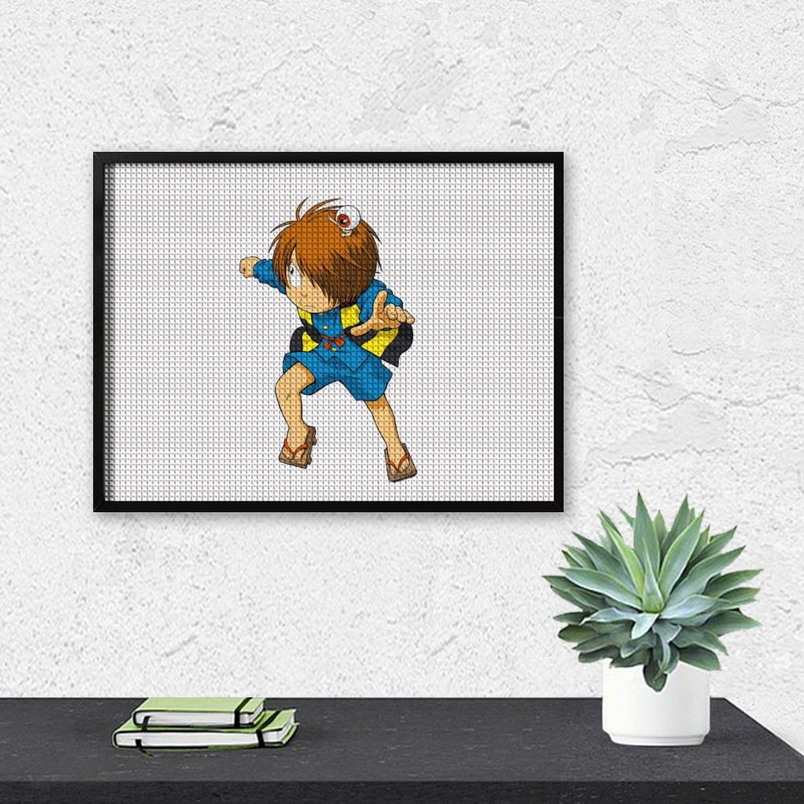 Amazon.co.jp: ゲゲゲの鬼太郎 5D ダイヤモンドの絵 ししゅうキット