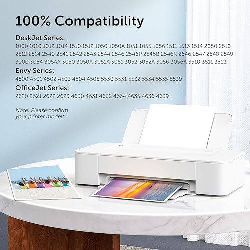 Miniatura 3 de 61XL Cartucho de tinta negro para HP Ink 61 XL repuesto para HP61 HP61XL 2 unidades para Envy 4500 5530 4502 4501 5535 OfficeJet 4630 4635 DeskJet