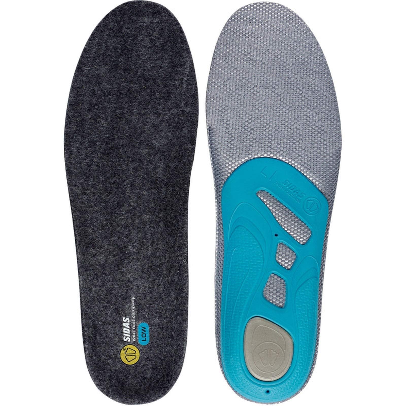 Sidas 3 Feet Merino Low Plantilla Accesorios, Unisex Adulto, Gris, Medium