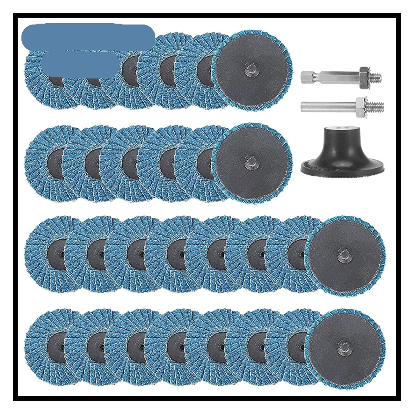 31 dischi lamellari con bloccaggio a rullo da 2 pollici attacco 1/4" for smerigliatrice, mole abrasive grana 40/60/80/120, compatibili for la preparazione delle superfici(120)