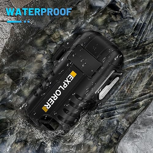 Miniatura 5 de Lafagiet Encendedor recargable USB C, cuello flexible de 360, a prueba de viento y agua, encendedores de arco eléctrico para velas, camping