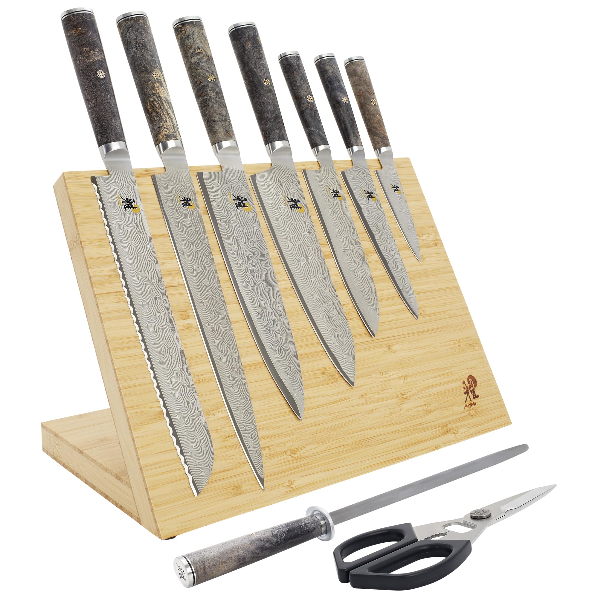 Amazon.com: Miyabi Black 5000MCD67 10-pc set, light brown Knife