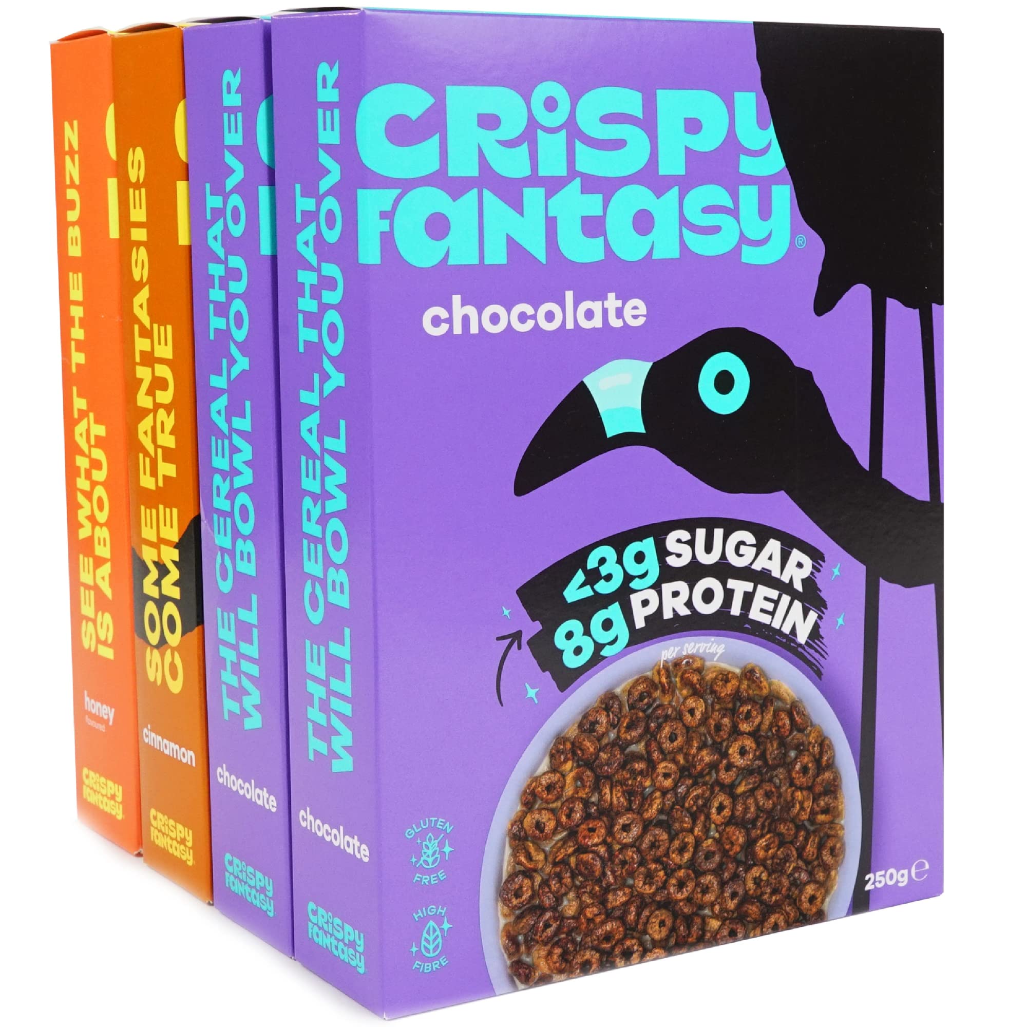 Buy Cri Fantasy Protein Cereal, Variety Pack, Gluten Free, Vegan, Low