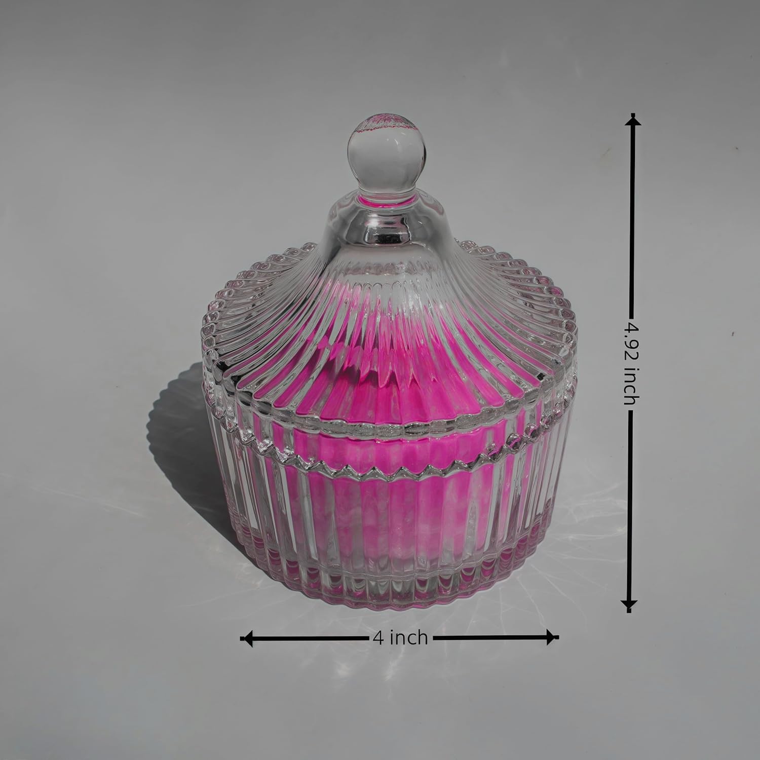 2 Pcs Large Body Powder Puff and Container Powder Container with Puff Powder Puff Crystal Container Soft Washable Reusable Velour Face Body Glitter Powder Puff Wet Dry Makeup (Rose Red) - Image 8