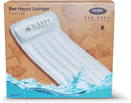 Miniatura 12 de Rae Dunn x CocoNut Float - Flotador de tumbona para adultos, tamaño adulto, multiusos, inflable y silla de descanso, flotador de balsa versátil