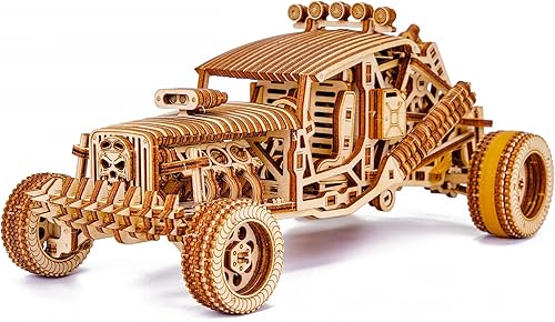 Wood Trick Mad Buggy Car - Rompecabezas de madera 3D para adultos y niños para construir, paseos de hasta 25 pies, diseño detallado y resistente,