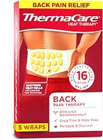ThermaCare Advanced Back & Hip HeatWraps: 16-Hour Drug-Free Relief for Lower Back Pain, Herniated Discs, Muscle Soreness - L/XL Pack of 5