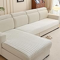 Vista 14 de Fundas para Reposabrazos de Sofá, Fundas de Terciopelo Suaves para Sofá, Fundas Antideslizantes para Sillón y Sofá, Fundas para Reposabrazos, Caqui