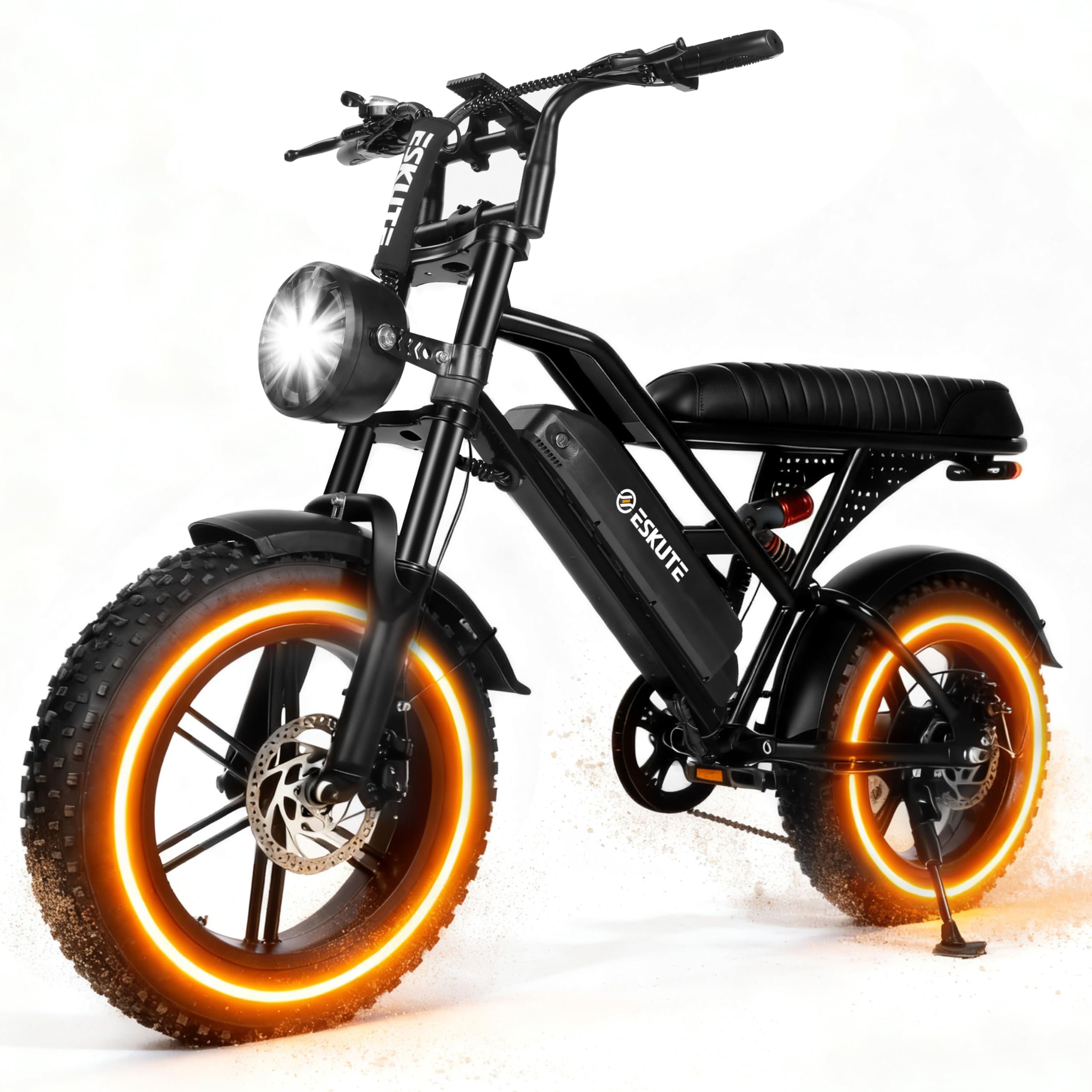 1500W Peak Electric Bike for Adults, 28MPH 48V 13Ah Removable Battery, 60 Mile Range, 16"x4.0" Fat Tire, 7-Speed E-Bike with Dual Suspension – Commuter Ebike for Men &amp; Women