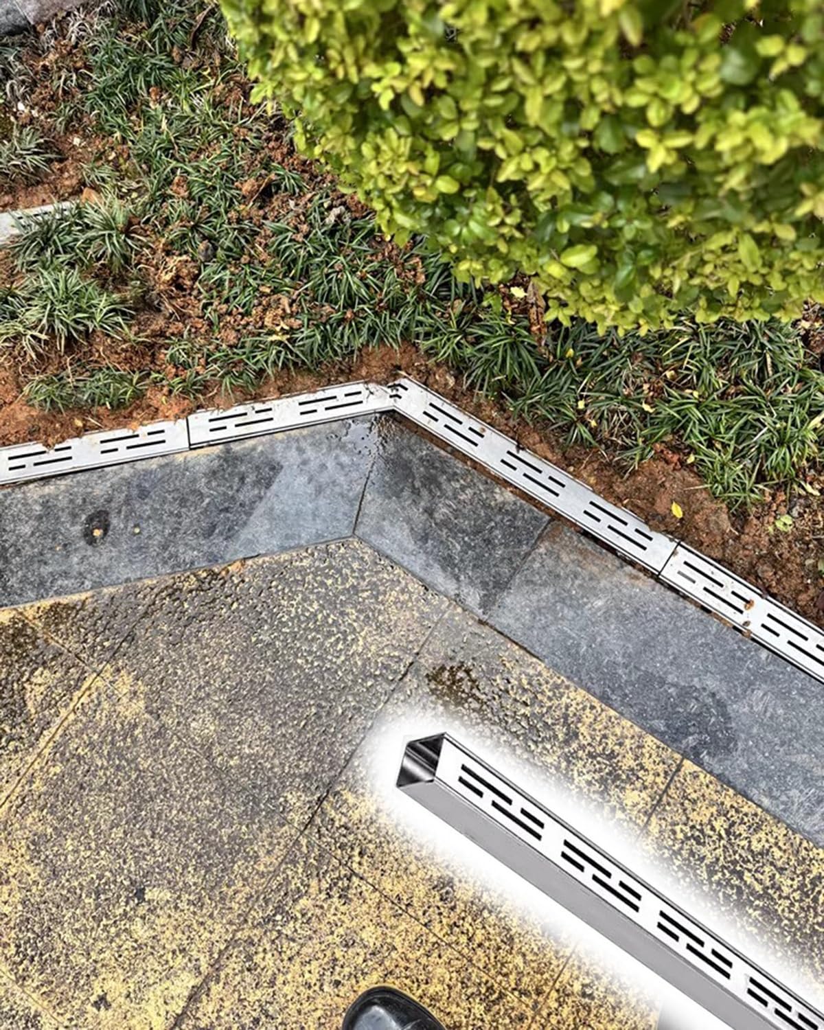 WQPMNYG Stainless Steel Drain Cover & Grate for Roof Gutter & Concrete Drainage Systems - Corrosion-Resistant Easy to Install Heavy-Duty Accessories