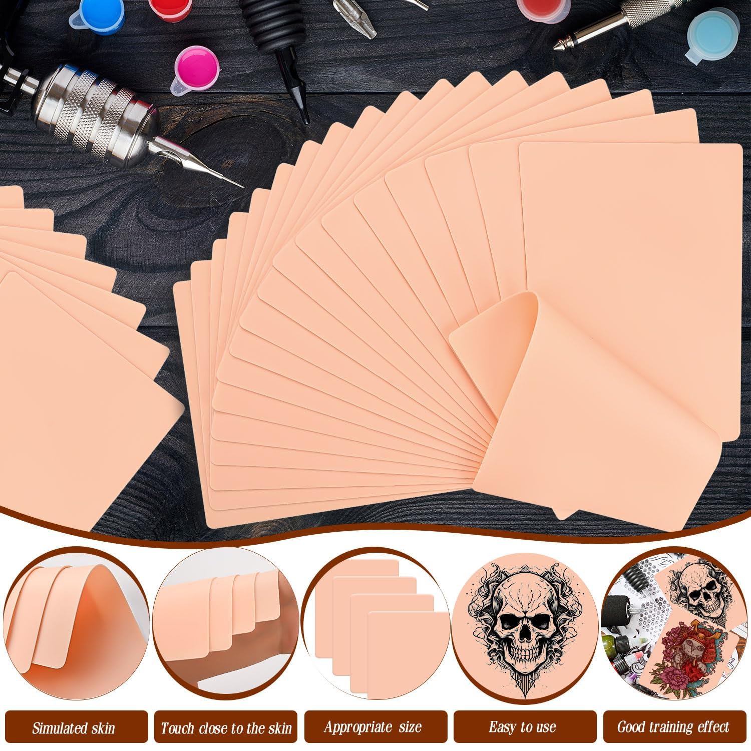 70 Pcs Tattoo Skin Practice Kit - Image 2