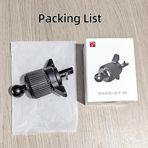 Miniatura 7 de Clip de ventilación de automóvil, gancho plegable Clip de rótula universal de aluminio de 0.76 pulgadas compatible con soportes de teléfono de