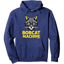 Bobcat Machine - Fierce Feline Graphic Art T-Shirt for Men Pullover Hoodie