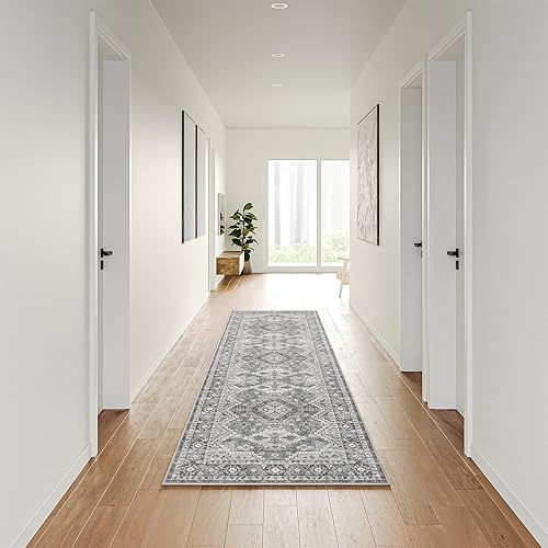 Miniatura 376 de Rugland Alfombras de área de 8 x 10, alfombra lavable resistente a las manchas, alfombras antideslizantes para sala de estar, alfombras tribales