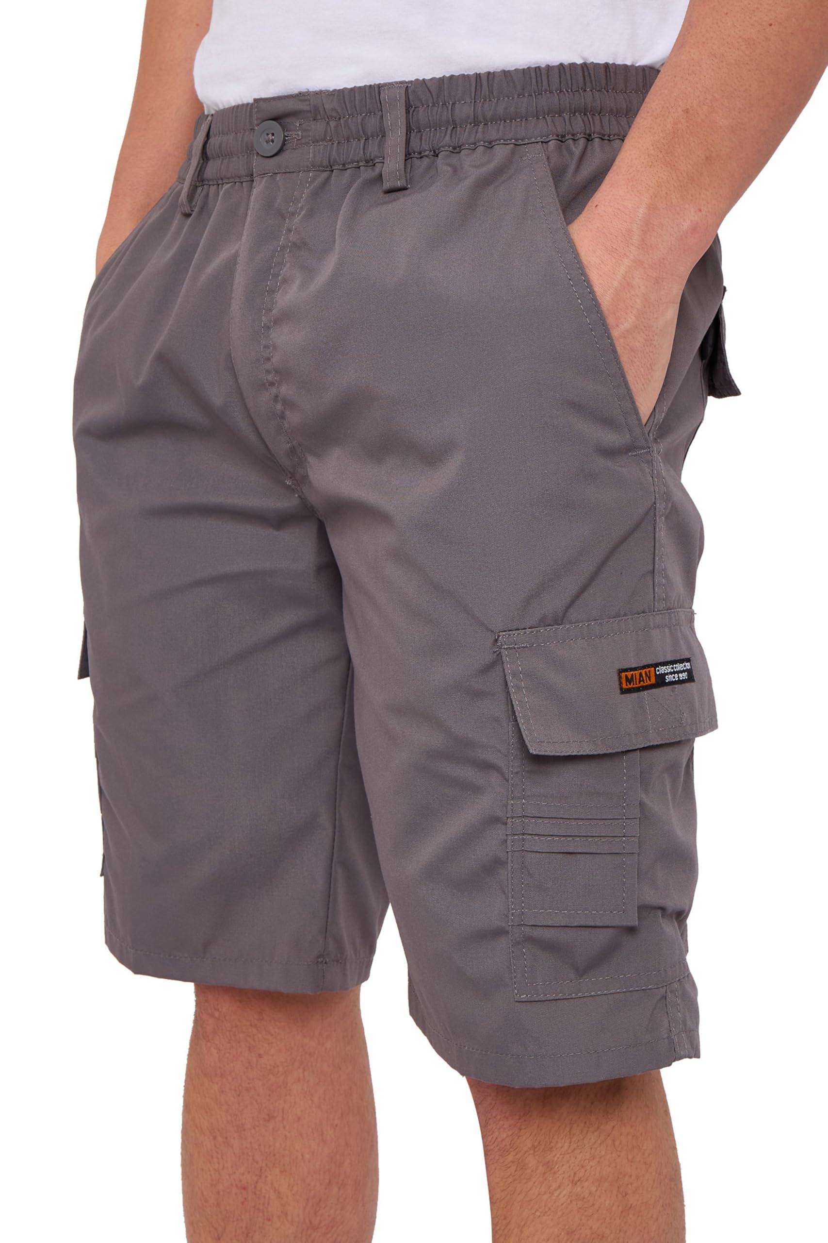 Label Apparel Women's Grey Men'scargo Combat Shorts: / 2XL