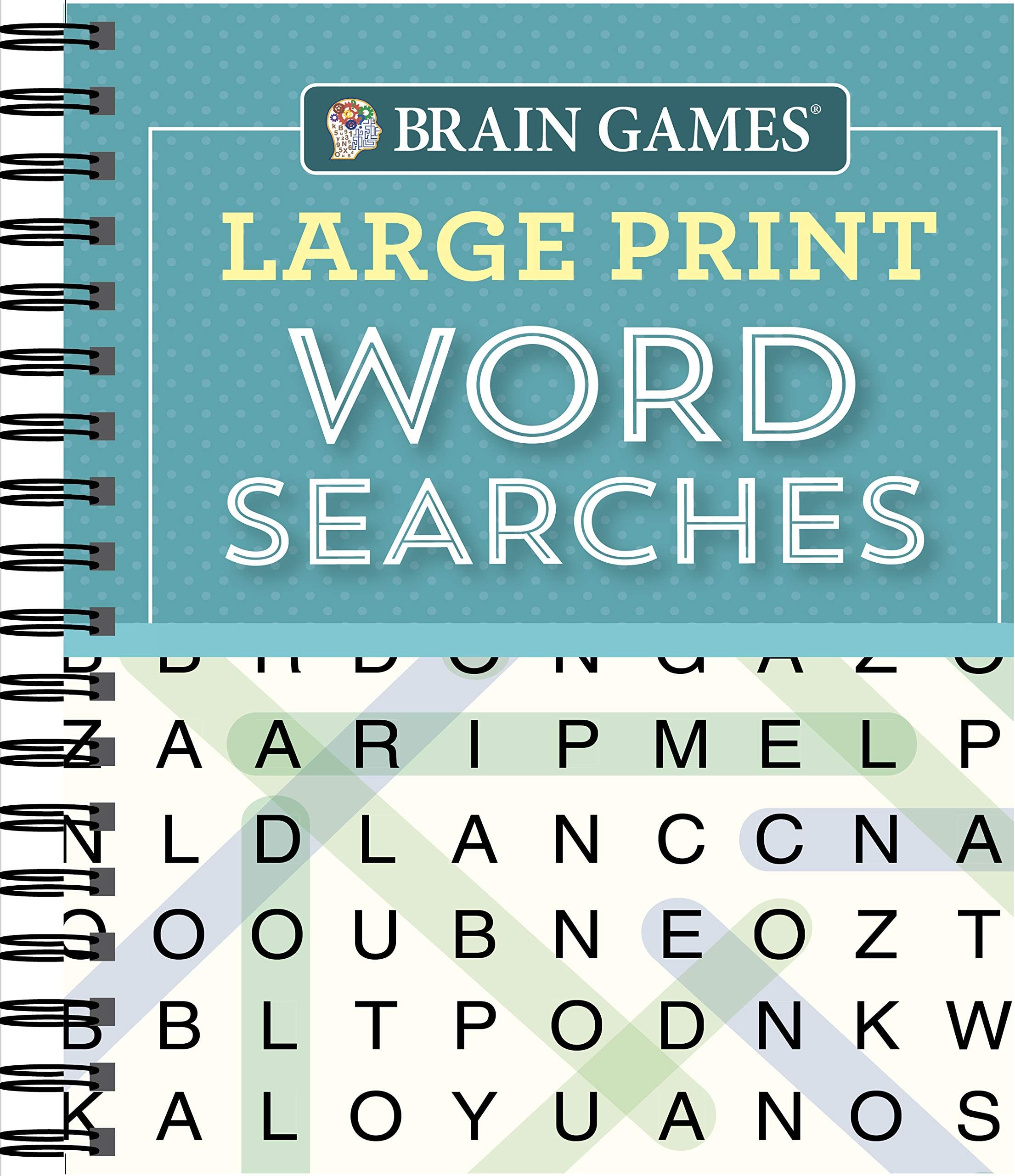 Brain Games - Large Print Word Searches (Teal)