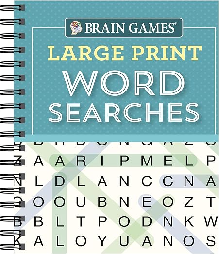 Brain Games - Large Print Word Searches (Teal): Publications ...
