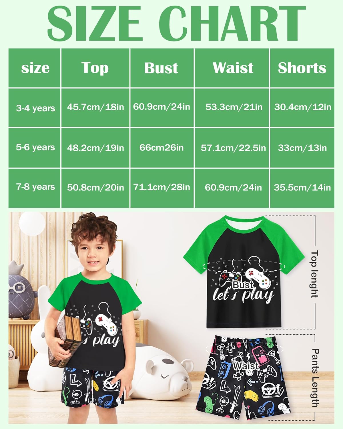 Fiodrimy Boys Pajamas Toddler Boys Summer Pajamas Dinosaur 2 Piece Short Sleeves Boy Pjs Kids Sleepwear Size 3-8 Years - Image 7