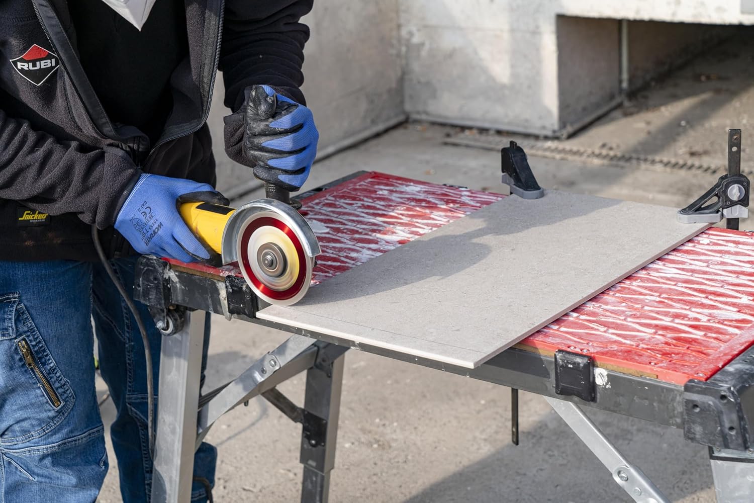 Premium Diamond Blade Red Cobra Dry 4"– Ideal for Cutting Porcelain, Ceramic, Marble, Granite, Natural Stone – 5/8” Ring Adapter Included