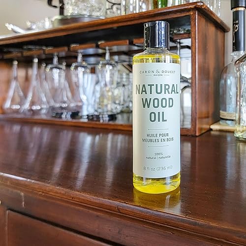 Miniatura 6 de Caron & Doucet - Paquete de aceite acondicionador de madera natural y cera - Aceite de acondicionamiento y pulido de madera 100% a base de plantas -