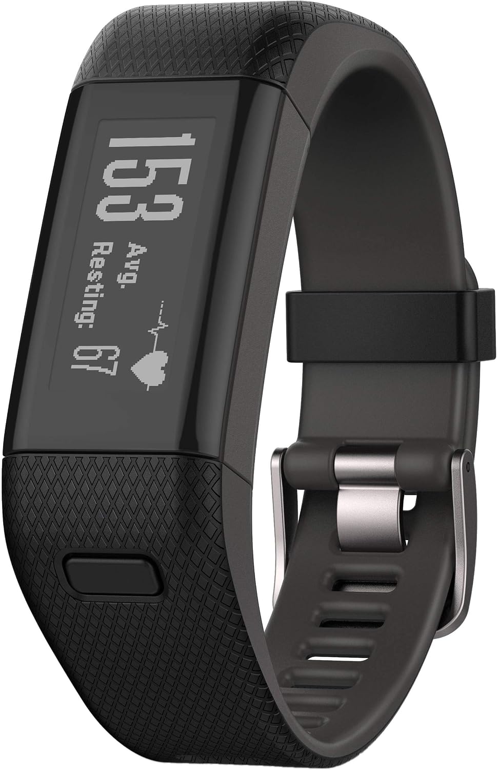 Garmin Vivosmart HR+ Activity Tracker Regular Fit, Black (010-N1955-36) - (Renewed)