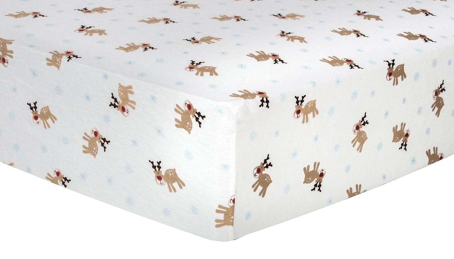 Trend Lab Reindeer Deluxe Flannel Fitted Crib Sheet