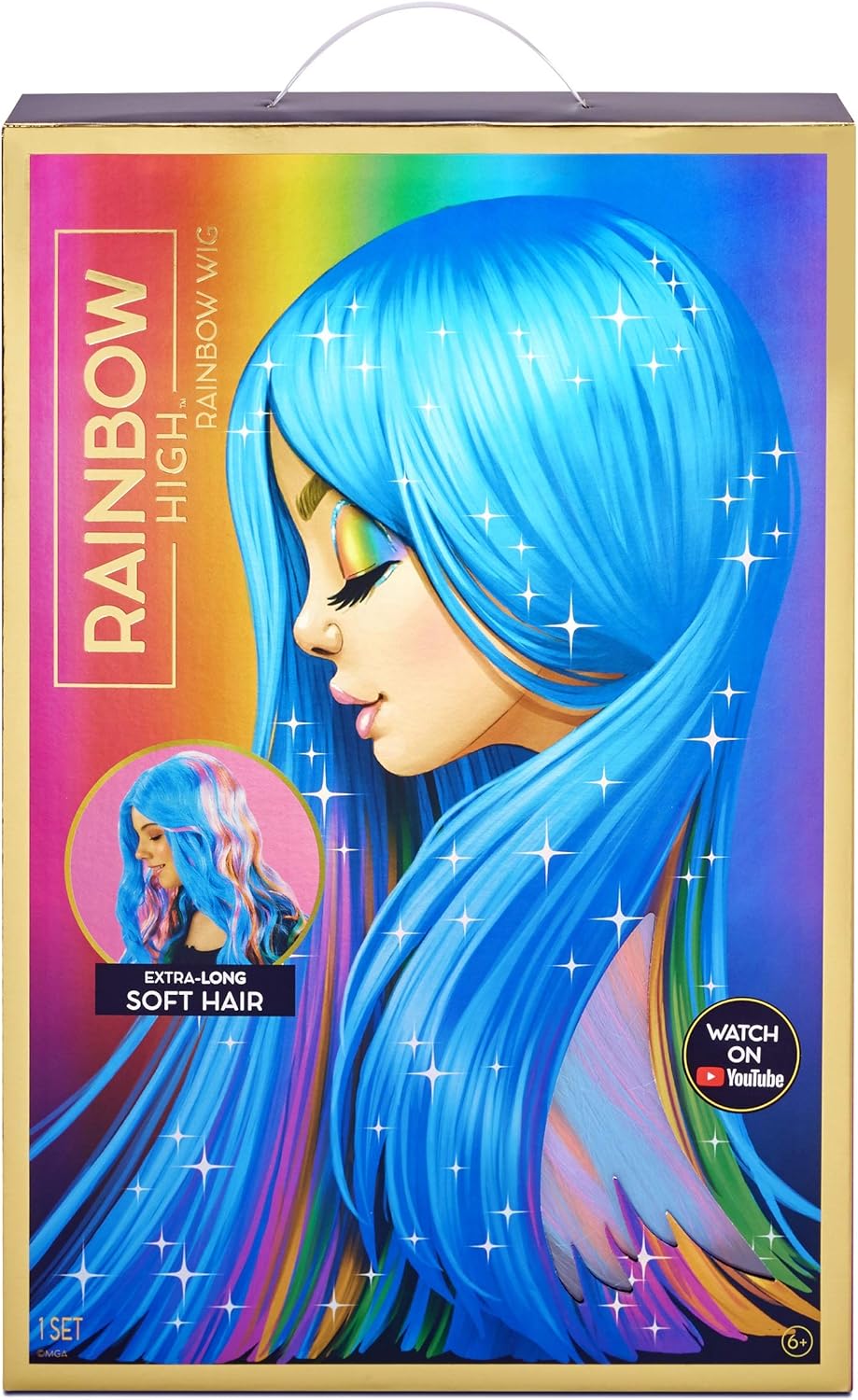 Rainbow High Rainbow Wig – 18"" Role Play Wig for Girls (572534EUC)