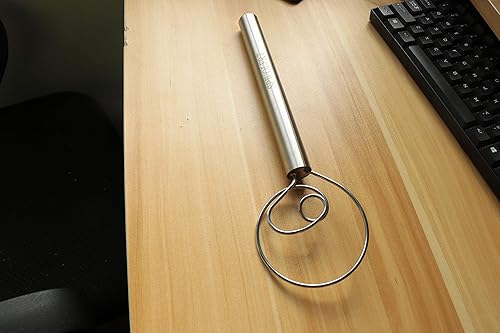 Miniatura 6 de Batidor de masa danesa de 12 pulgadas de acero inoxidable estilo holandés de pan de huevo batidora de mano batidora de cocina pastelería