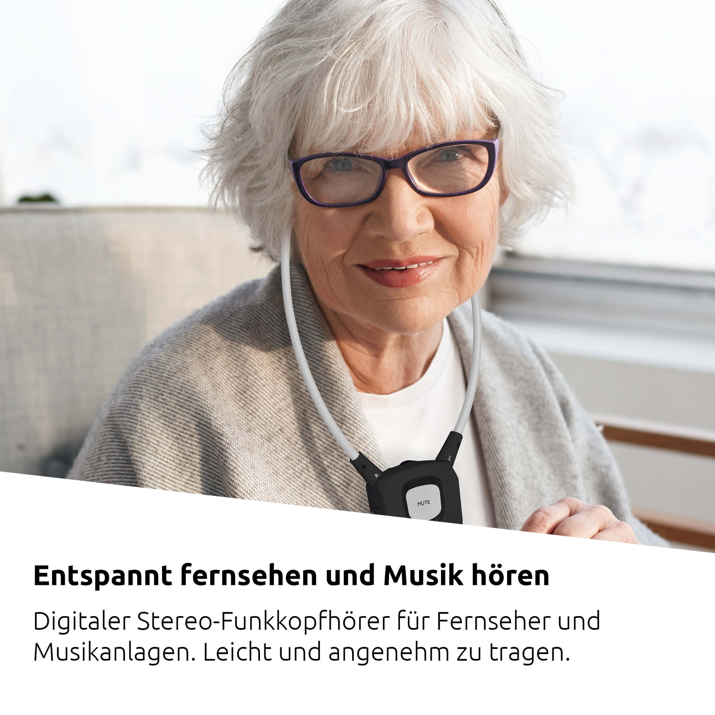 TechniSat STEREOMAN ISI 3 - kabelloser Stereo-Funkkopfhörer | für Fernseher und Musikanlagen mit Dockingstation, schwarz