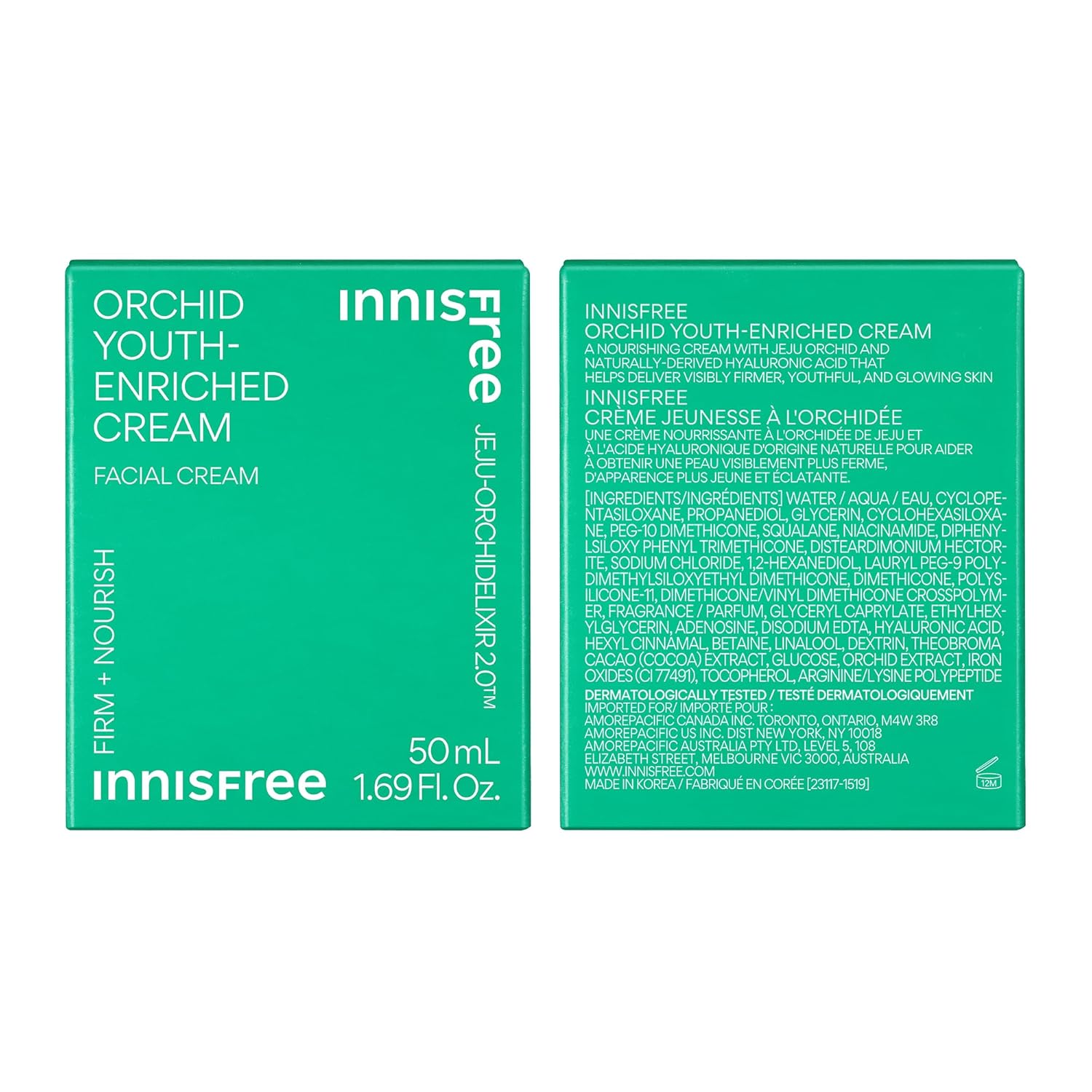 innisfree Orchid Youth-Enriched Cream, Korean Face Moisturizer for Firming, Hydration, and Youthful Skin - Image 7
