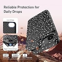 Vista 528 de LETO para iPhone 15 Pro Funda tipo cartera - Tapa tipo folio con patada - Diseños de moda - Tarjetero - Funda protectora para mujeres y niñas - 6.1